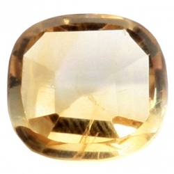 11mm Czech rare square hand faceted jonquil yellow glass rhinestone