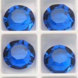 Lot (70) 8.2mm ss39 vintage Austrian D.S synthetic spinel blue sapphire gemstones