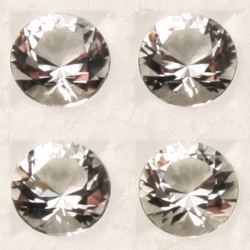 Lot (100) 6mm ss28 Austrian D.S vintage round faceted Rock crystal diamond cut gemstones