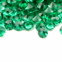 Lot (1000) ss22 Czech vintage chaton faceted green glass rhinestones