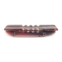 Vintage Art Deco tortoise shell galalith plastic geometric pin brooch