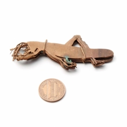 Lot (5) Czech Vintage Deco metal grasshopper cricket pin brooch jewelry elements stampings