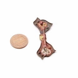 Czech Art Deco hand crafted vintage butterfly pin brooch design element