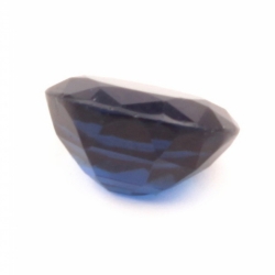 Vintage blue amethyst glass rhinestone Czech 12x10mm oval faceted