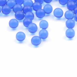 Lot (1250) 2.5mm vintage Czech sapphire blue ballotini ball glass beads