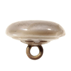 Victorian antique Czech satin lampwork rosette shank art glass button
