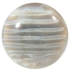 Victorian antique Czech grey satin rosette shank art glass button