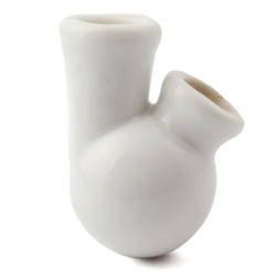 Vintage German porcelain Gesteckpfeife tobacco pipe sump miniature flower vase