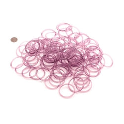 Lot (12) antique Czech purple amethyst glass bangles hoops 40mm