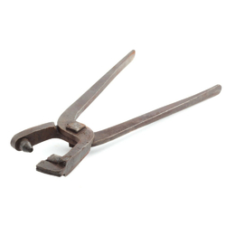 Antique Czech glass cabochon nailhead bead making hand pressing pliers tool industrial art