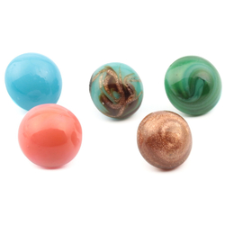 Lot (5) Victorian antique Czech micro lampwork dimi glass buttons 8/9mm