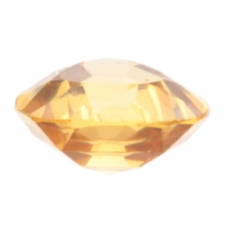 17mm large Czech vintage triangle hand faceted citrine yellow glass rhinestone