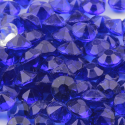 Lot (133) vintage Czech rare cobalt blue glass rhinestones 7mm