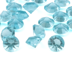 Lot (24) Czech vintage aqua blue glass rhinestones 8mm