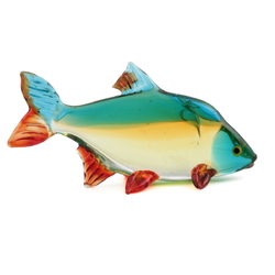 Czech handcrafted lampwork glass miniature fish figurine decoration ornament