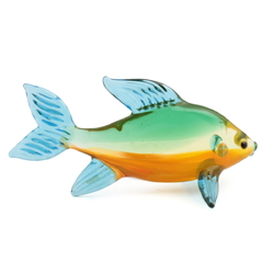 Czech lampwork glass miniature Tench fish figurine decoration ornament