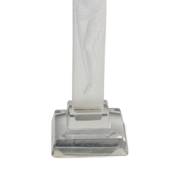 Antique Czech frost crystal glass crucifixion Curt Schlevogt Ingrid 1935