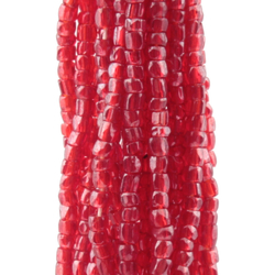 Lot (~5000) vintage Czech red lustre seed glass beads 20bpi