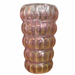 Ultra rare antique vintage Czech saphiret cased cut to clear glass vase