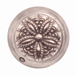 14mm pentagon flower Art Deco Antique vintage Czech glass button cabochon jewelry making steel punch mold die press stamp