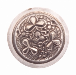 13mm three leaf clover flowers Art Deco Antique vintage Czech glass button steel punch mold die press stamp cabochon jewelry making