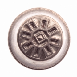 18mm geometric octagon Art Deco Antique vintage Czech glass button steel punch mold die press stamp cabochon jewelry making