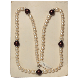 Vintage Czech necklace pearl beads