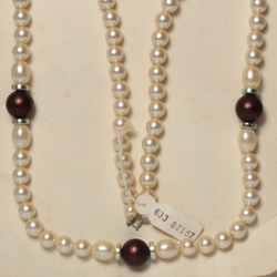 Vintage Czech necklace pearl beads