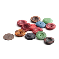 Lot (12) vintage Czech 1920's Deco Egyptian revival style round glass buttons 18mm