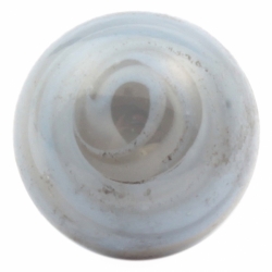 13mm Antique Czech lampwork blue swirl crystal glass button 