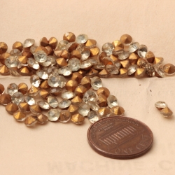 Lot (120) ss16 Czech vintage crystal clear glass rhinestones
