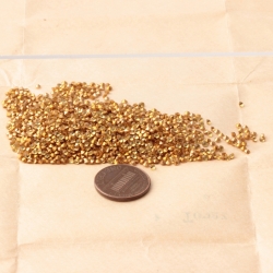 Lot (1000) ss6 Czech vintage topaz micro glass rhinestones