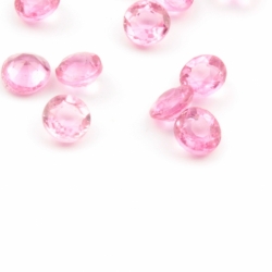 Lot (12) 4mm ss16 Czech Vintage round faceted cranberry pink glass rhinestones