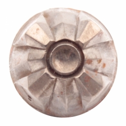 18mm geometric square faceted Art Deco Antique vintage Czech glass button cabochon bead steel mold impression die jewelry punch design tool