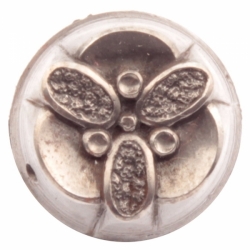18mm 3 leaf clover flower Art Deco Antique vintage Czech glass button cabochon bead steel mold impression die jewelry punch design tool