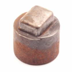 20mm domed rectangular Art Deco Antique vintage Czech glass button cabochon bead steel mold impression die jewelry punch design