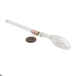 Vintage Czechoslovakia Bohemian crystal glass tea spoon 6"