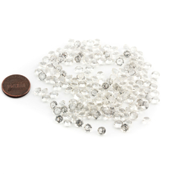 Lot (166) Czech vintage crystal clear round glass rhinestones 6mm
