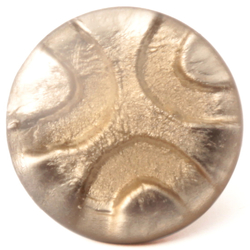 Victorian antique Czech crystal over silver foil lampwork glass button 15mm