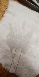 Reserved listing 40 glass leaves custom made