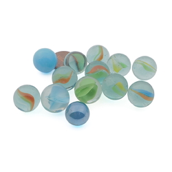 Lot (13) vintage German swirl core opaque metallic glass marbles toys 