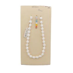 Czech vintage glass bead necklace element sample colors