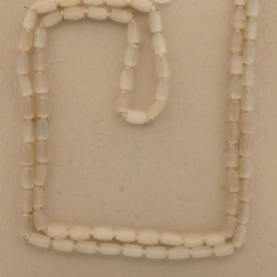 Vintage Czech necklace yellow satin atlas glass beads 