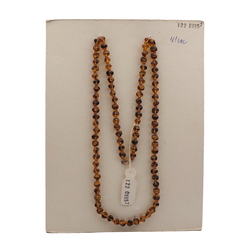 Vintage Czech necklace tortoise topaz nugget glass beads 