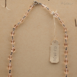 Vintage Czech necklace gradual pink bicone glass beads 