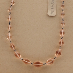 Vintage Czech necklace gradual pink bicone glass beads 
