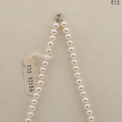 Vintage Czech necklace pearl pink opaline glass beads