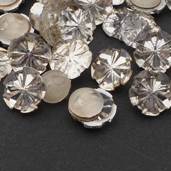 Vintage Brown Lustre 14mm Bicone Beads 18