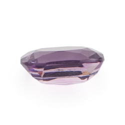 Large Czech vintage rectangle faceted violet purple glass rhinestone 18x13mm