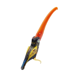 Czech lampwork glass toucan bird figurine ornament gift